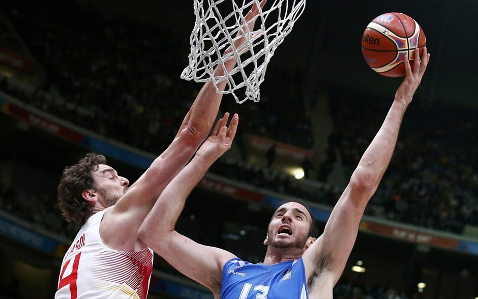 Ευρωμπάσκετ - Ελλάδα - Ισπανία. Γκασόλ και Κουφός.