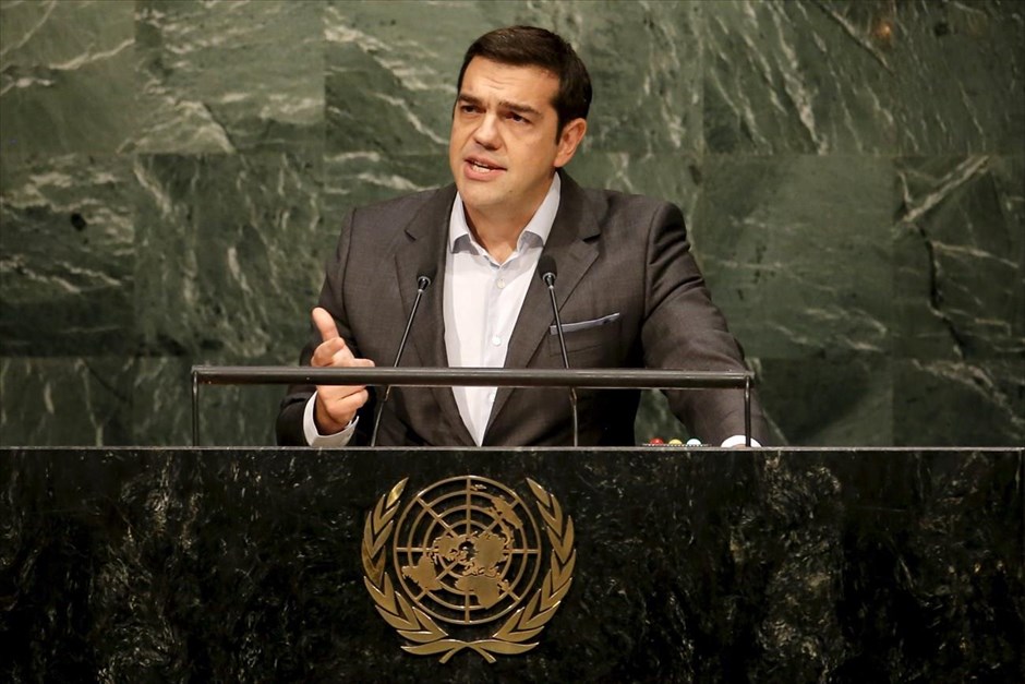 Αλ. Τσίπρας: Να αντιμετωπίσουμε το ζήτημα του χρέους σαν μια διεθνή πρόκληση. Την ανάγκη να αντιμετωπιστεί το ζήτημα του χρέους ως μια διεθνή πρόκληση, στο επίκεντρο του παγκόσμιου χρηματοπιστωτικού συστήματος, υπογράμμισε ο πρωθυπουργός Αλέξης Τσίπρας κατά την ομιλία του στη Σύνοδο Κορυφής των Ηνωμένων Εθνών για την Αναπτυξιακή Ατζέντα μετά το 2015.