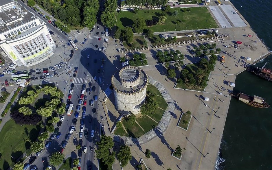 Η Θεσσαλονίκη από ψηλά. Άποψη της Θεσσαλονίκης,&nbsp;από ψηλά.