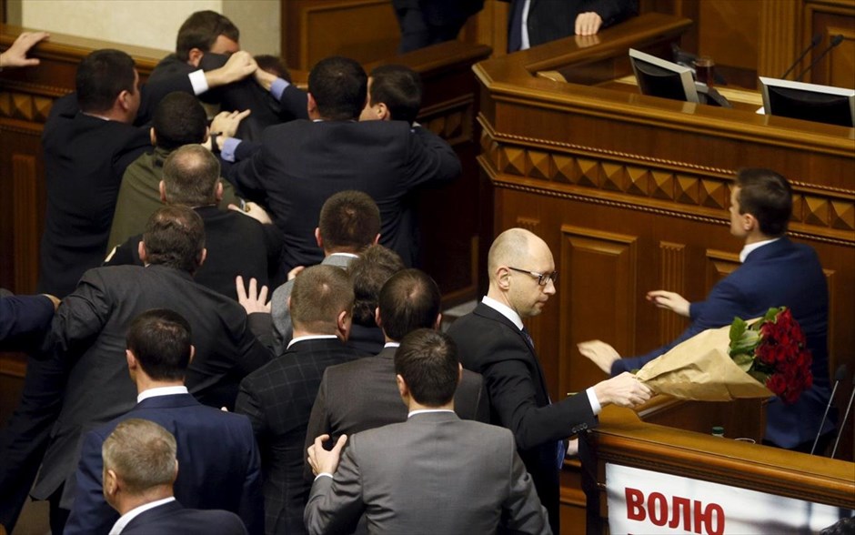 Ένταση στο κοινοβούλιο της Ουκρανίας. 