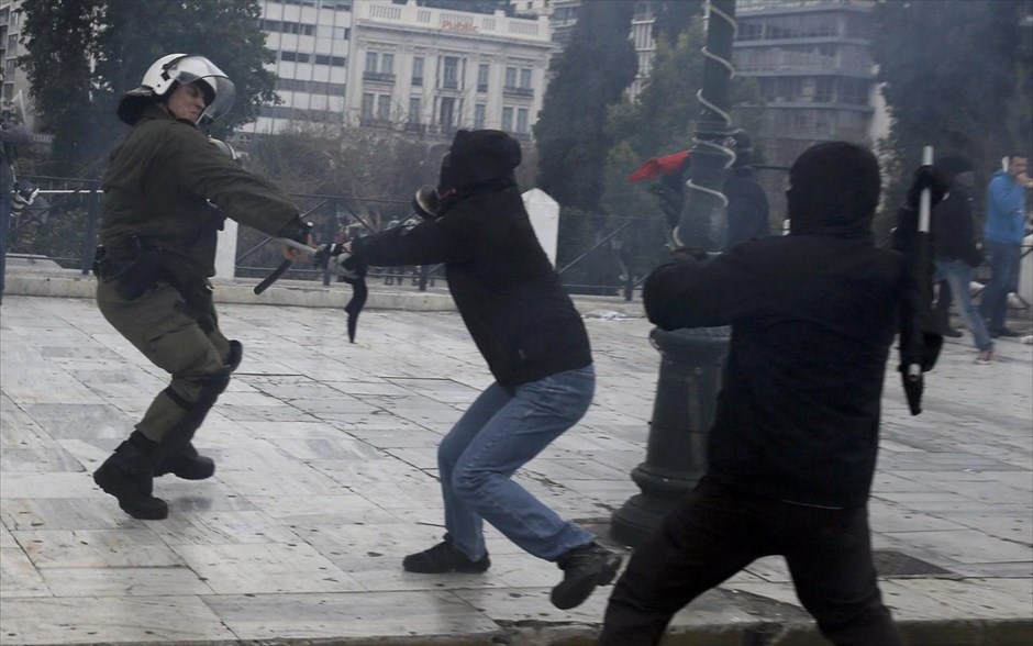 Επεισόδια στο κέντρο της Αθήνας. 