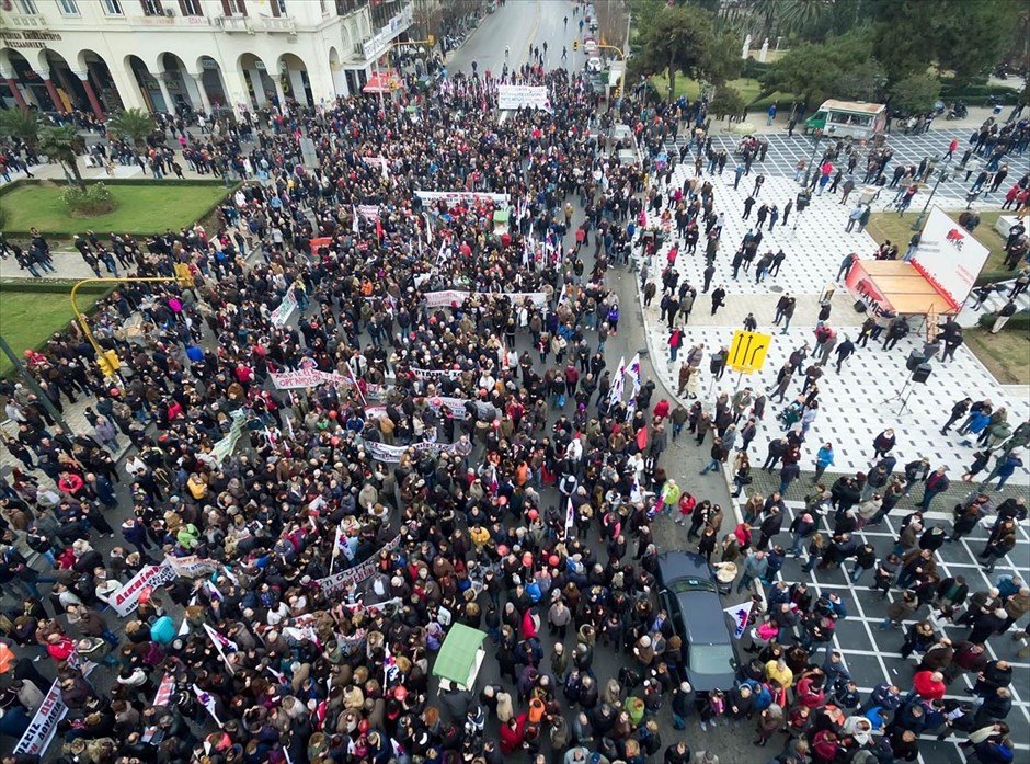 Θεσσαλονίκη - ΠΑΜΕ. Η συγκέντρωση του ΠΑΜΕ στη Θεσσαλονίκη.