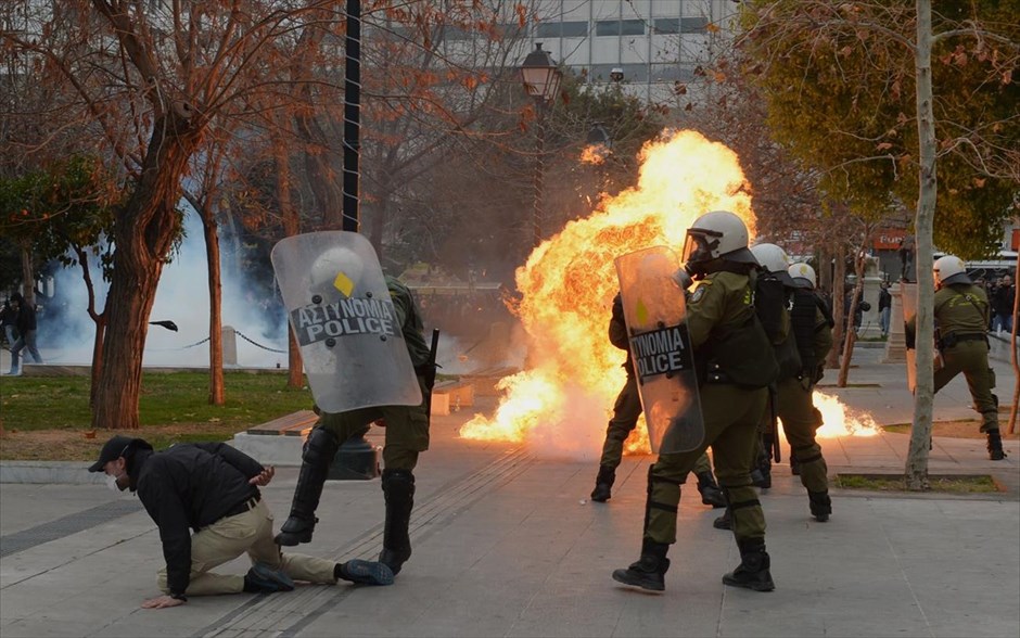 Επεισόδια στο κέντρο της Αθήνας. 