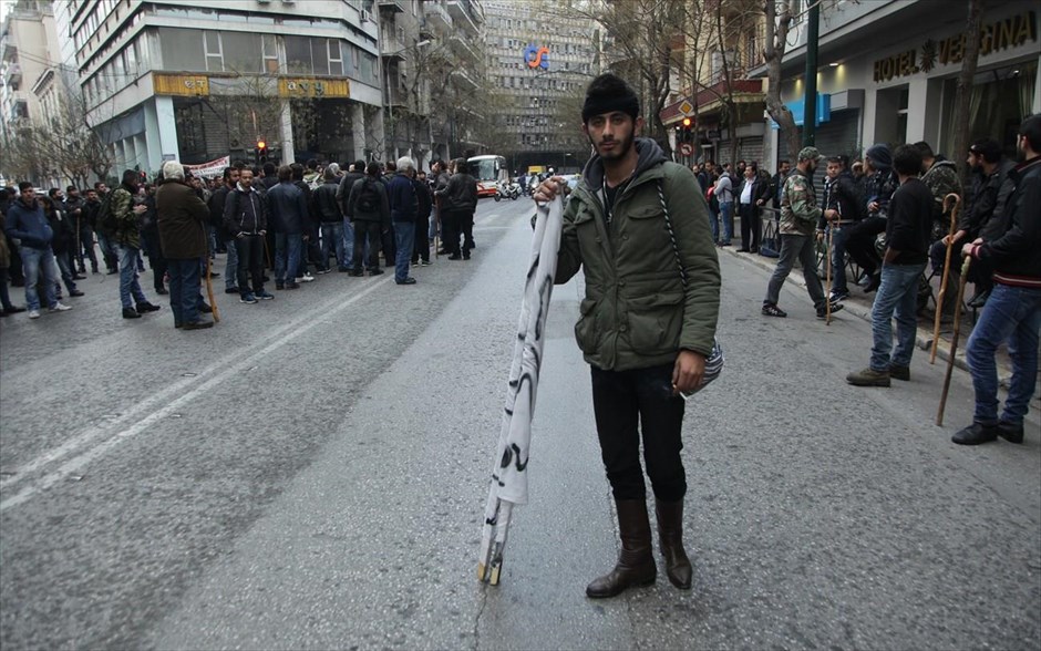 Αγρότες - Διαμαρτυρία αγροτών Κρήτης στο υπουργείο Αγροτικής Ανάπτυξης. 