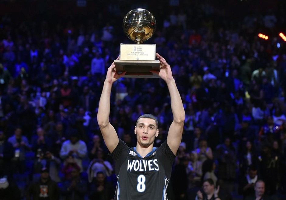 NBA - Ζακ Λαβίν. Ο Ζακ Λαβίν των Minnesota Timberwolves κατέκτησε τον τίτλο για δεύτερη συνεχόμενη χρονιά.