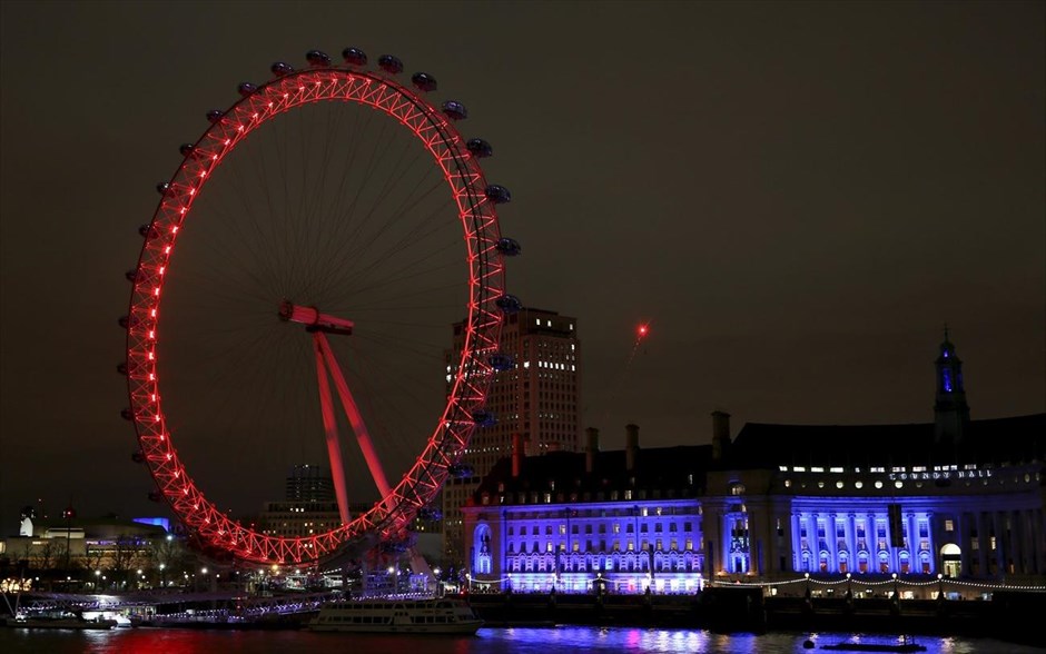 Ώρα της Γης - Λονδίνο. Το London Eye, στο κεντρικό Λονδίνο