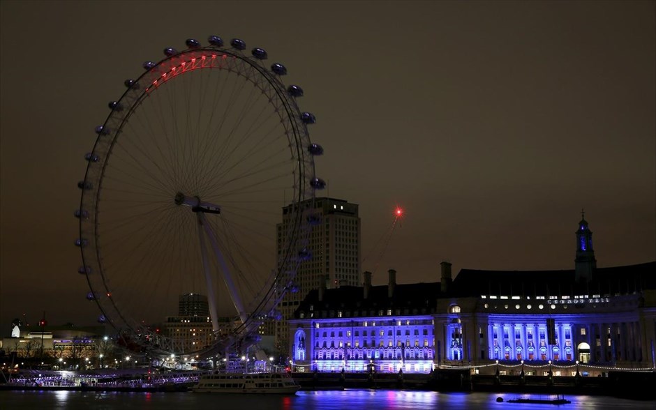 Ώρα της Γης - Λονδίνο. Το London Eye, στο κεντρικό Λονδίνο