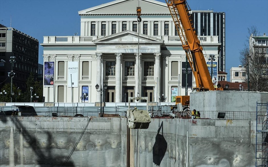 Οδοιπορικό σε τρεις υπό κατασκευή σταθμούς του μετρό 13. Ο υπό κατασκευή σταθμός του μετρό στον Πειραιά.