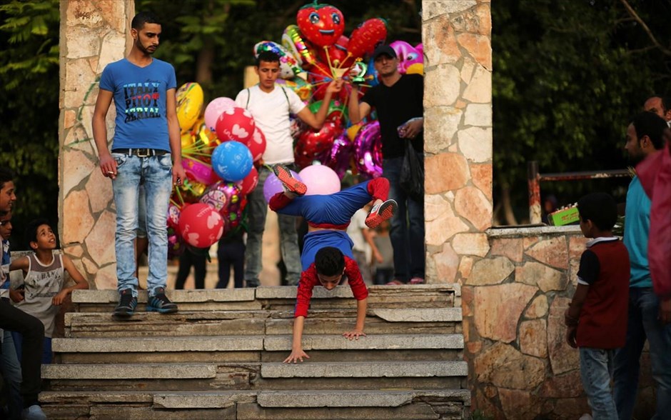 Ένας μικρός Σπάιντερμαν από τη Γάζα. 