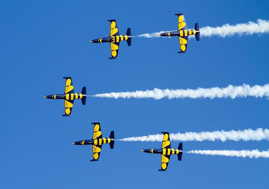 5ο Kavala AirSea Show. Αεροσκάφη L39C του ακροβατικού σμήνους Baltic Bees από τη&nbsp;Λετονία συμμετέχουν&nbsp;στις αεροπορικές επιδείξεις, στο πλαίσιο&nbsp;του 5ου Kavala AirSea Show,&nbsp;στην παραλία της Καβάλας