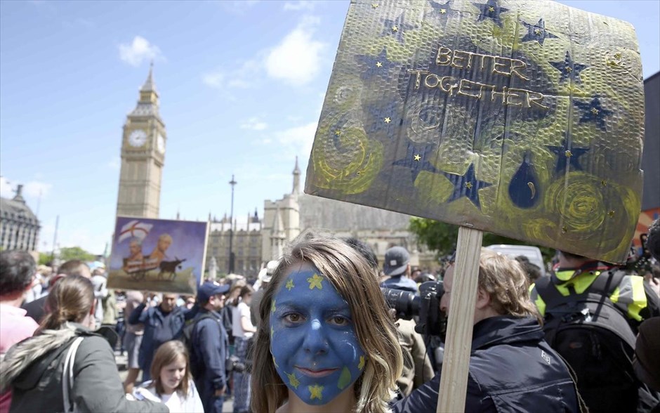 Λονδίνο- διαδηλώσεις κατά του Brexit. 
