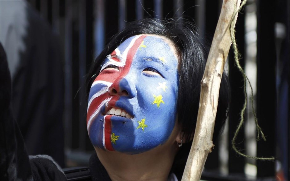 Λονδίνο- διαδηλώσεις κατά του Brexit. 