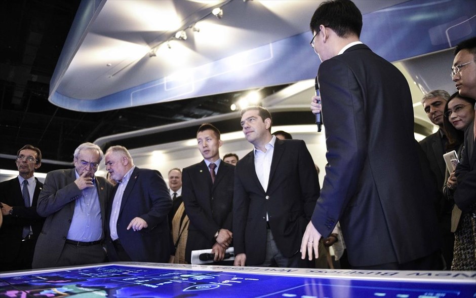 Τσίπρας - τεχνολογικό πάρκο της HUAWEI. Επίσκεψη στο τεχνολογικό πάρκο της HUAWEI.