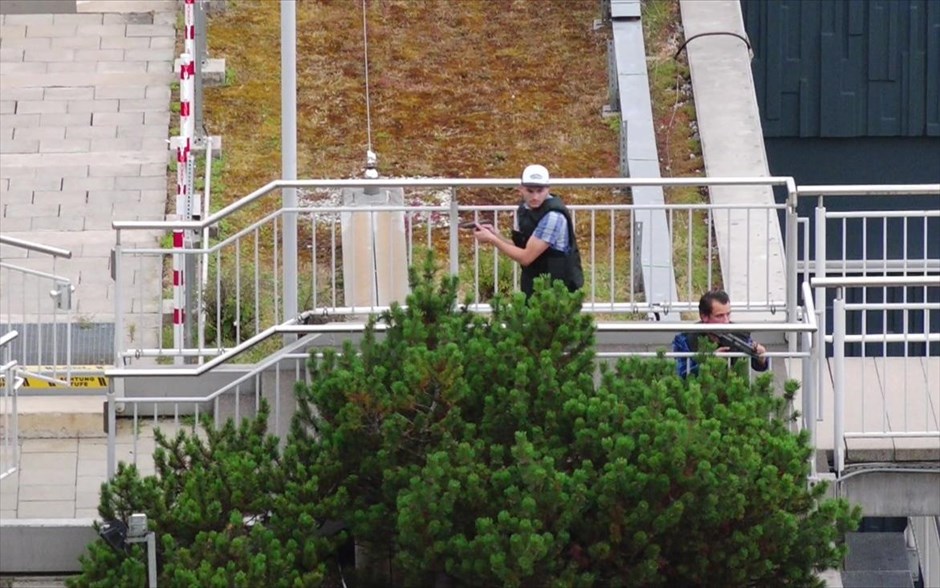 Μόναχο - Πυροβολισμοί - Αστυνομία. Στιγμιότυπο από βίντεο.