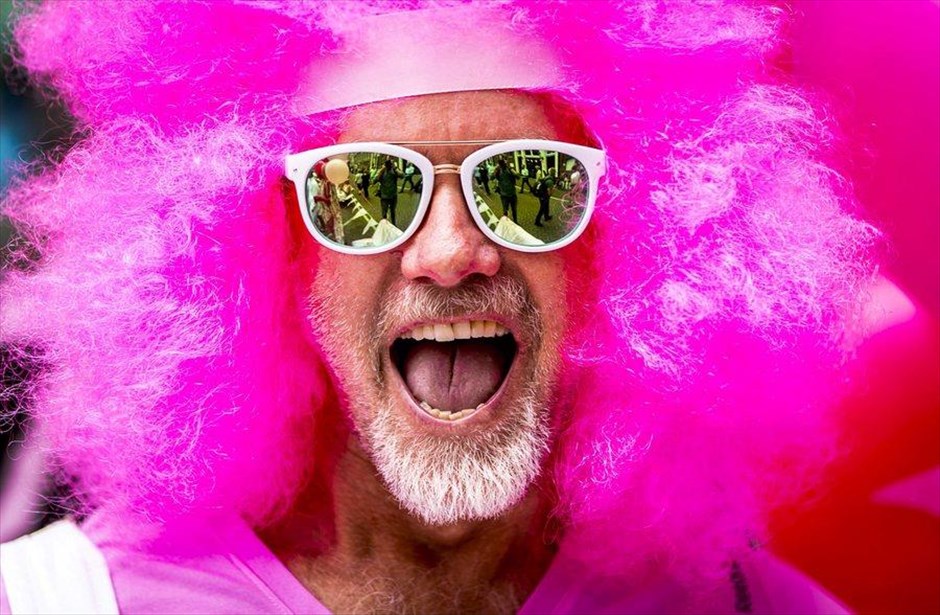 Gay Pride στο Άμστερνταμ. Στιγμιότυπο από το Gay Pride που διεξήχθη στο&nbsp;Άμστερνταμ.