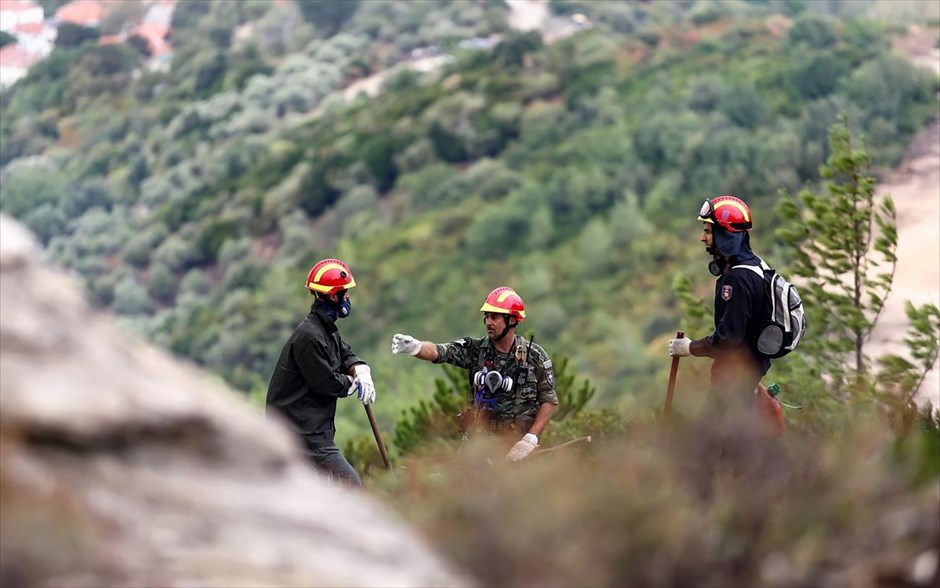 Πυρκαγιά στη Θάσο - Πυροσβεστική - Φωτιά. Ραχώνι,&nbsp; Θάσου.