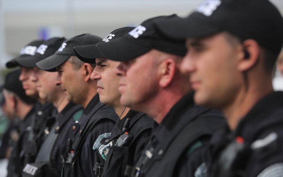 Ευρωπαϊκή Συνοριοφυλακή - Ακτοφυλακή. Άνδρες της Ευρωπαϊκής Συνοριοφυλακής και Ακτοφυλακής στο συνοριακό φυλάκιο Καπιτάν Αντρέεβο, στη Βουλγαρία