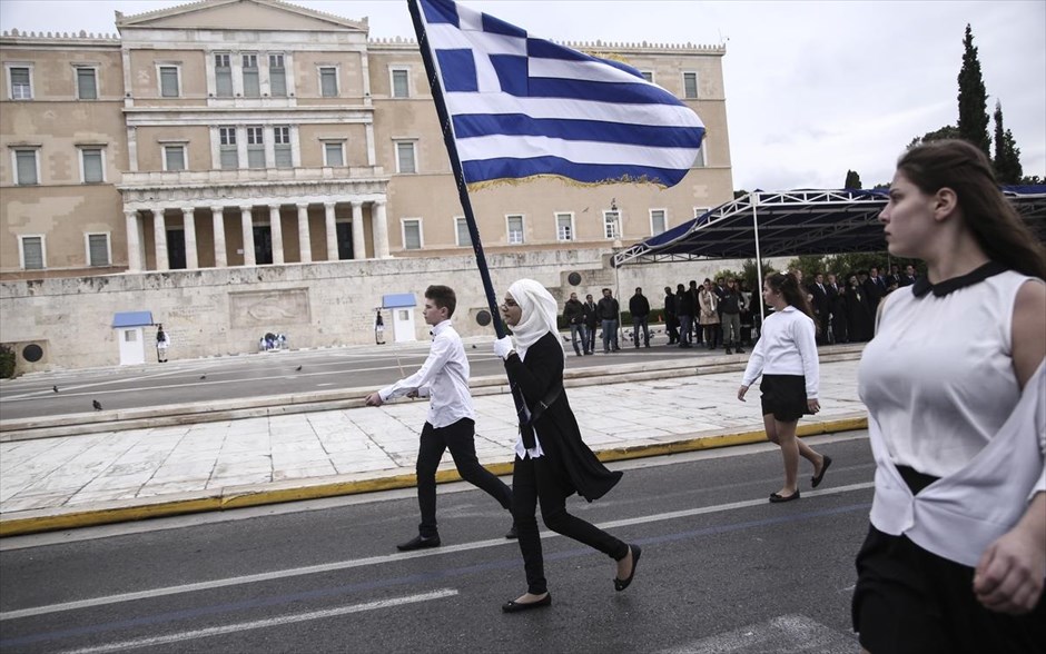 Αθήνα - Μαθητική παρέλαση - 28ης Οκτωβρίου. 