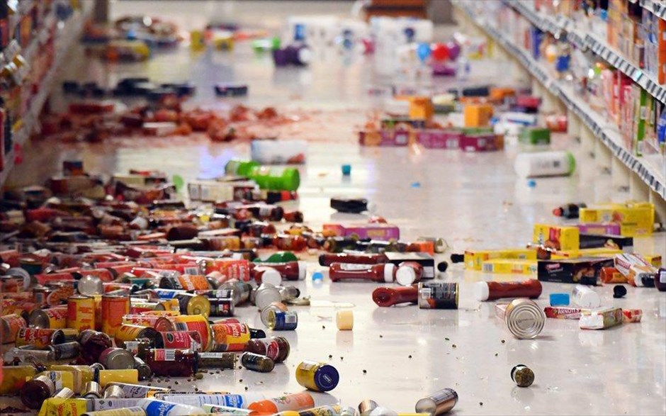 Σεισμός στη Νέα Ζηλανδία. Φωτογραφία από σούπερ μάρκετ σε προάστιο του Ουέλινγκτον