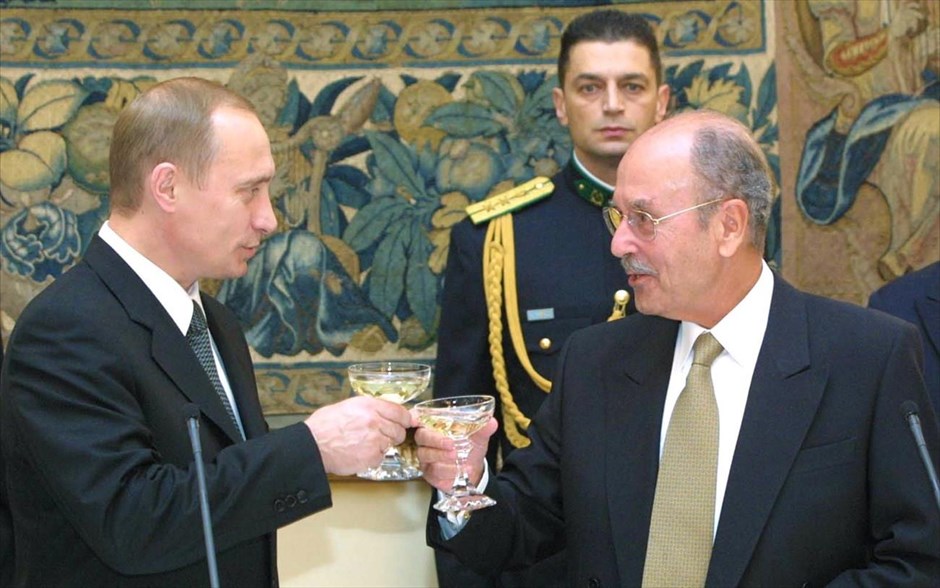Κωστής Στεφανόπουλος 1926 - 2016. Με τον πρόεδρο της Ρωσίας Βλάντιμιρ Πούτιν (6 Δεκεμβρίου 2001)