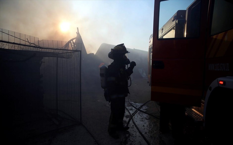 Ισραήλ - πυρκαγιές. Στιγμιότυπο από το χωριό Μπεϊτ Μεϊρ, κοντά στην Ιερουσαλήμ.