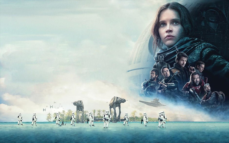 «Rogue one: A Star Wars story». «Rogue one: A Star Wars story»: Σε μια εποχή συγκρούσεων, μια ομάδα από απρόσμενους ήρωες, από συνηθισμένους ανθρώπους που καλούνται να κάνουν ασυνήθιστα πράγματα, ενώνει τις δυνάμεις της, για να κλέψει τα σχέδια του απόλυτου εργαλείου καταστροφής.