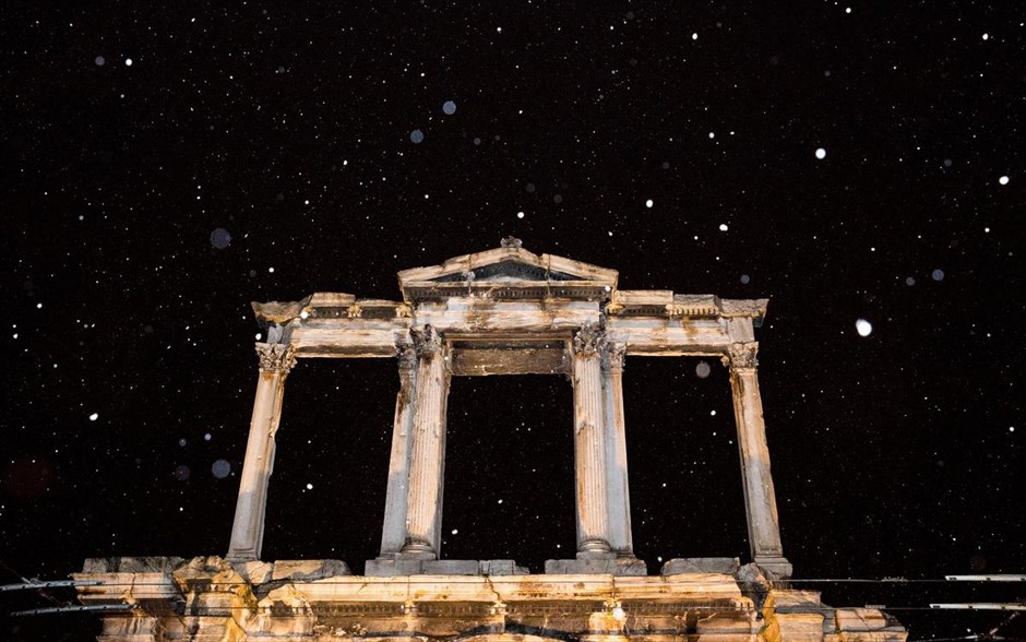 Χιόνι - χιονόπτωση - κρύο - καιρός - Αττική. 