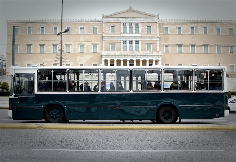 Πειραιάς - Αθήνα με το «πράσινο». Το θρυλικό πράσινο&nbsp;λεωφορείο της γραμμής 040 πραγματοποίησε σήμερα τη διαδρομή Πειραιάς - Αθήνα.