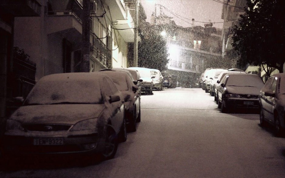 Χιόνι - Κακοκαιρία - Αθήνα. 
