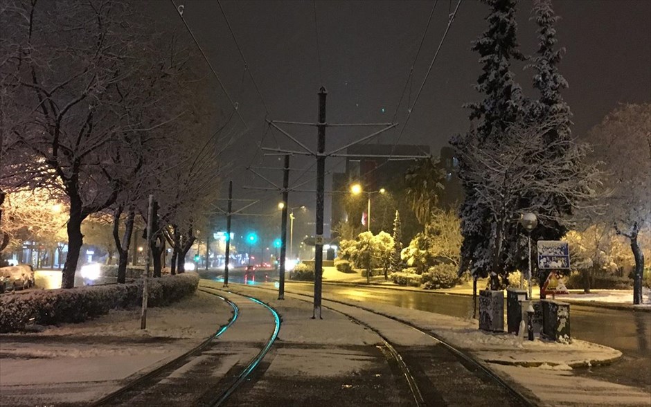Χιόνι - Αθήνα. 