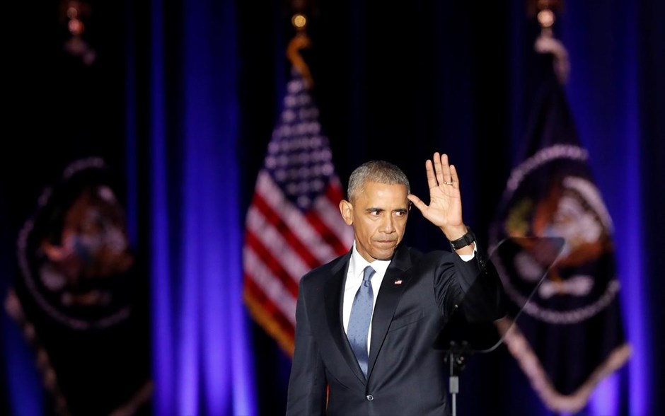 Μπαράκ Ομπάμα- αποχαιρετιστήρια ομιλία στο Σικάγο. 