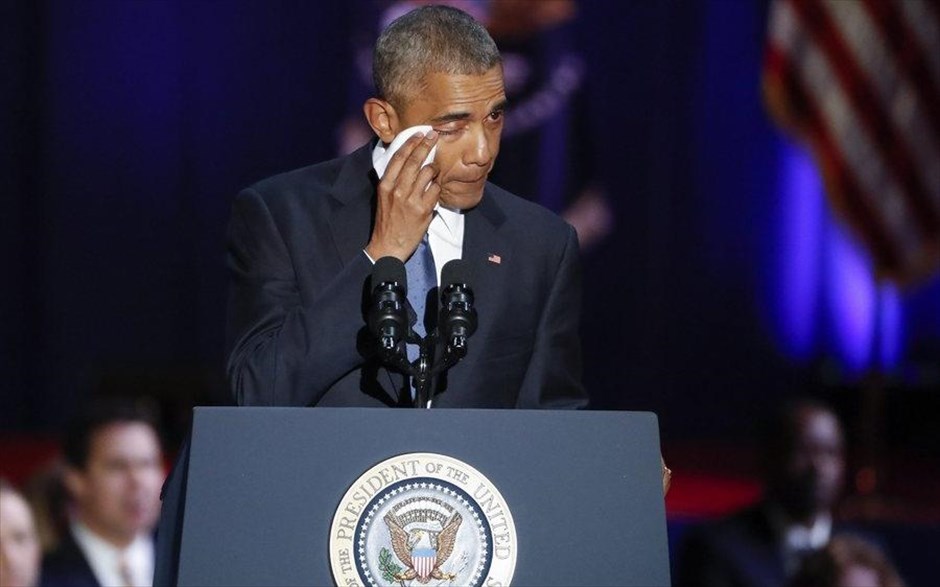 Μπαράκ Ομπάμα- αποχαιρετιστήρια ομιλία στο Σικάγο. 