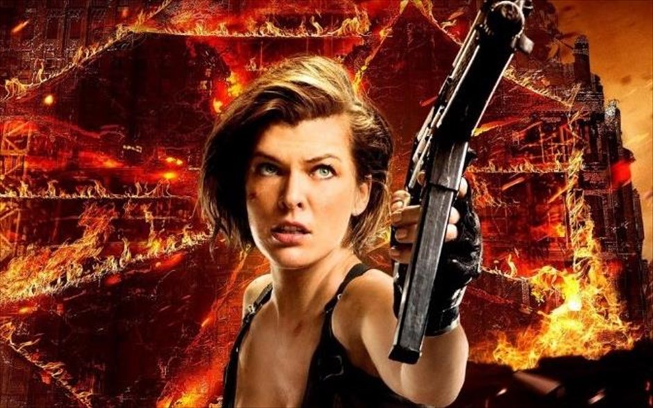«Resident Evil: Το τελευταίο κεφάλαιο». «Resident Evil: Το τελευταίο κεφάλαιο»: Με τους Μίλα Γιόβοβιτς, Ρούμπι Ρόουζ, Άλι Λάρτερ, Ίαν Γκλεν, Σον Ρόμπερτς και Γουίλιαμ Λέβι, η ιστορία συνεχίζεται από το σημείο που είχε σταματήσει στο τέλος του «Resident Evil: Η τιμωρία». Με την ανθρωπότητα εντελώς αποδυναμωμένη από τις ορδές των ζόμπι που αφάνισαν τα πάντα στο πέρασμά τους μετά την&nbsp; προδοσία που υπέστη η Άλις, η ηρωίδα ενώνει τις δυνάμεις της με παλιούς γνώριμους και νέους συμμάχους, για να αντιμετωπίσει το τελικό χτύπημα της σατανικής Umbrella Corporation.