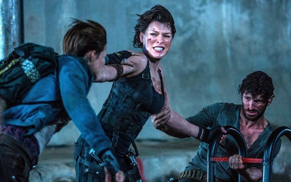 «Resident Evil: Το τελευταίο κεφάλαιο». «Resident Evil: Το τελευταίο κεφάλαιο»: Με τους Μίλα Γιόβοβιτς, Ρούμπι Ρόουζ, Άλι Λάρτερ, Ίαν Γκλεν, Σον Ρόμπερτς και Γουίλιαμ Λέβι, η ιστορία συνεχίζεται από το σημείο που είχε σταματήσει στο τέλος του «Resident Evil: Η τιμωρία». Με την ανθρωπότητα εντελώς αποδυναμωμένη από τις ορδές των ζόμπι που αφάνισαν τα πάντα στο πέρασμά τους μετά την&nbsp; προδοσία που υπέστη η Άλις, η ηρωίδα ενώνει τις δυνάμεις της με παλιούς γνώριμους και νέους συμμάχους, για να αντιμετωπίσει το τελικό χτύπημα της σατανικής Umbrella Corporation.