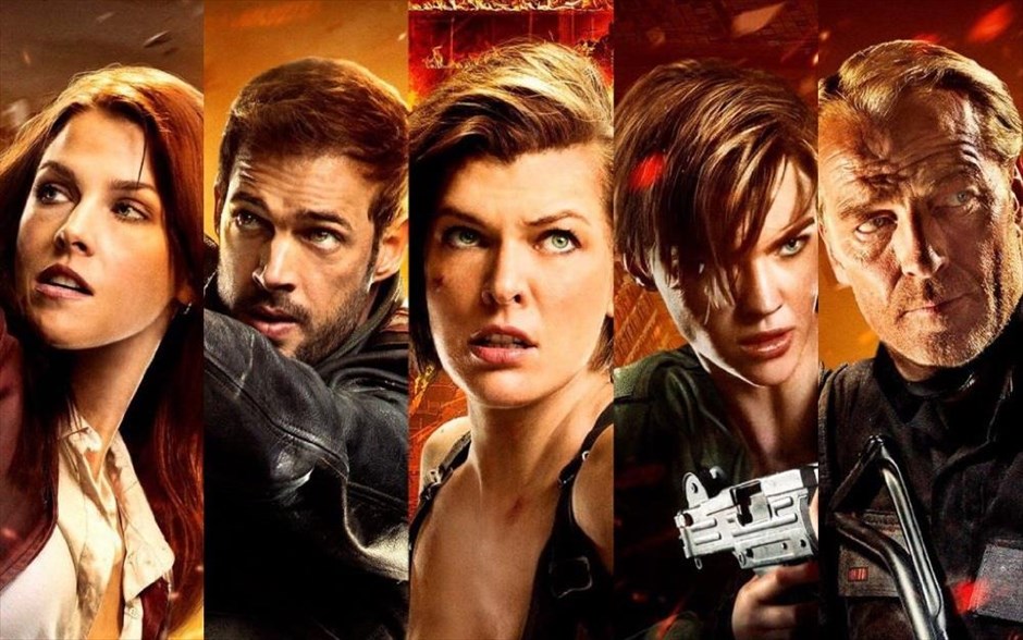 «Resident Evil: Το τελευταίο κεφάλαιο». «Resident Evil: Το τελευταίο κεφάλαιο»: Με τους Μίλα Γιόβοβιτς, Ρούμπι Ρόουζ, Άλι Λάρτερ, Ίαν Γκλεν, Σον Ρόμπερτς και Γουίλιαμ Λέβι, η ιστορία συνεχίζεται από το σημείο που είχε σταματήσει στο τέλος του «Resident Evil: Η τιμωρία». Με την ανθρωπότητα εντελώς αποδυναμωμένη από τις ορδές των ζόμπι που αφάνισαν τα πάντα στο πέρασμά τους μετά την&nbsp; προδοσία που υπέστη η Άλις, η ηρωίδα ενώνει τις δυνάμεις της με παλιούς γνώριμους και νέους συμμάχους, για να αντιμετωπίσει το τελικό χτύπημα της σατανικής Umbrella Corporation.