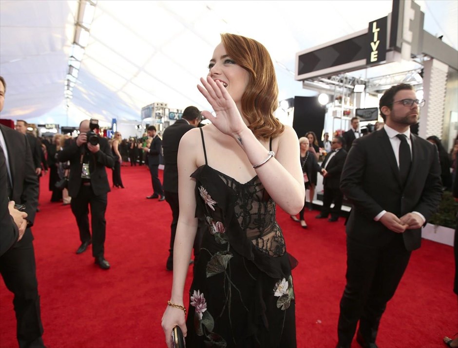SAG Awards. Η ηθοποιός Έμμα Στόουν.