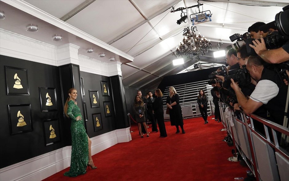 Βραβεία Grammy. Η Σελίν Ντιόν.