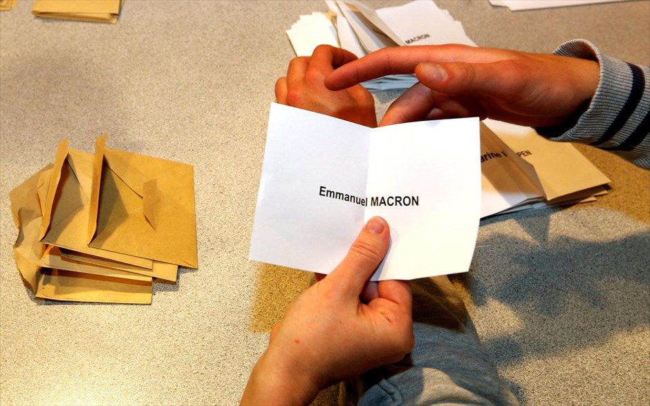 Γαλλικές προεδρικές εκλογές - καταμέτρηση ψήφων. 