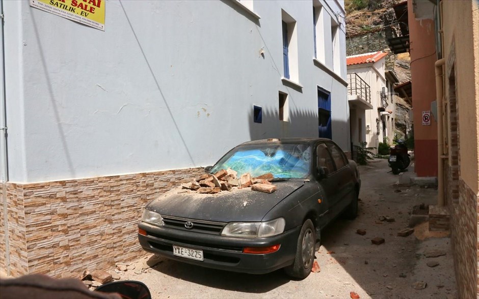 Ζημιές στη νότια Λέσβο από τα 6,1 Ρίχτερ. Πλωμάρι
