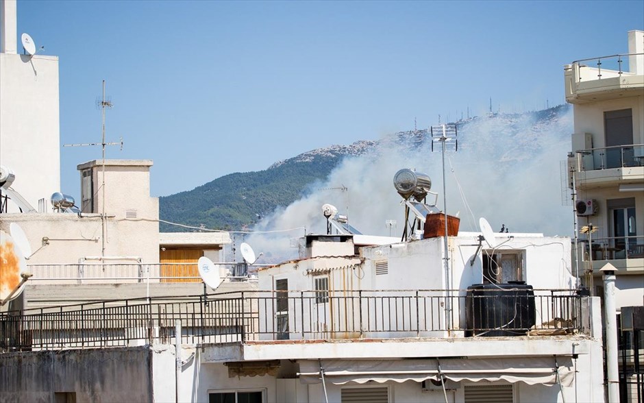 Πυρκαγιά- Σκοπευτήριο- Καισαριανή. 