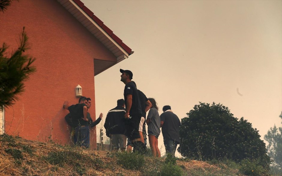 Πυρκαγιά στον Βαρνάβα Αττικής. 