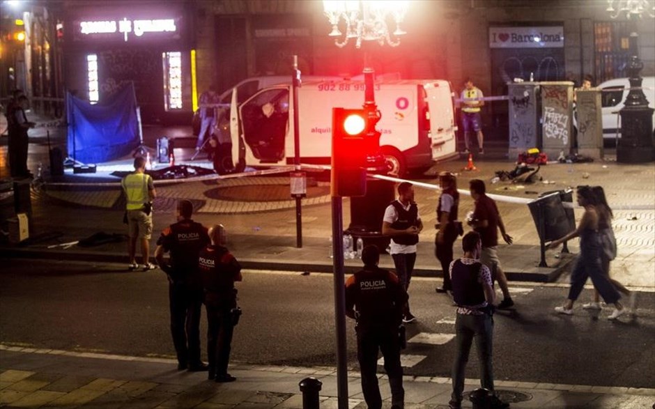 Τρομοκρατική επίθεση στη Βαρκελώνη- Ισπανία- αστυνομία. 