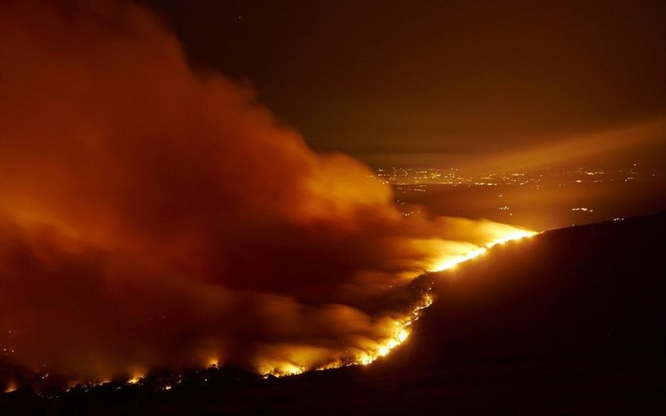 Πυρκαγιά στην Ισπανία. Πυρκαγιά σε δασική περιοχή της&nbsp;Chantada, κοντά στην πόλη Λούγο της&nbsp;Γαλικίας.