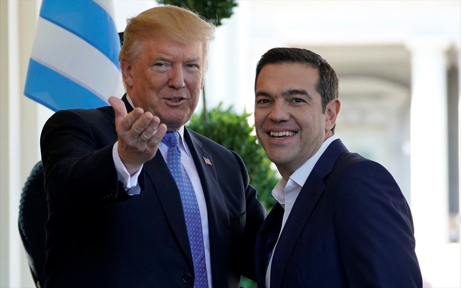 Αλέξης Τσίπρας - Ντόναλντ Τραμπ. 
