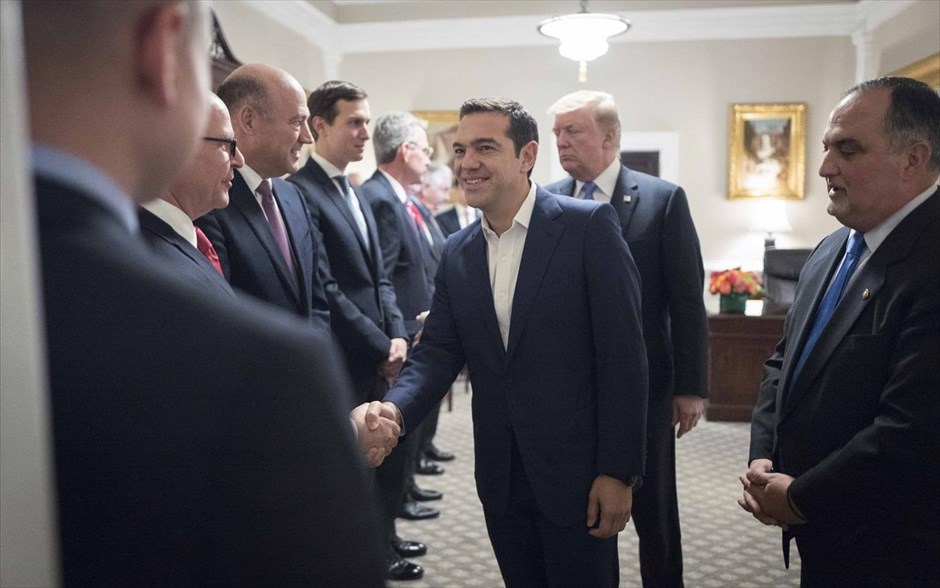 Αλέξης Τσίπρας - Ντόναλντ Τραμπ. 