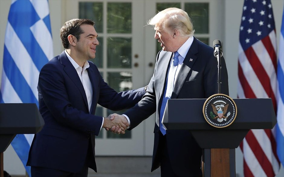Αλέξης Τσίπρας - Ντόναλντ Τραμπ. 