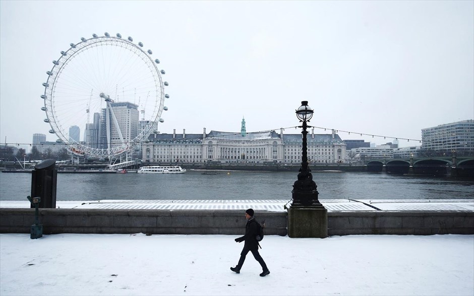 Κακοκαιρία στην Βόρεια Ευρώπη. Λονδίνο