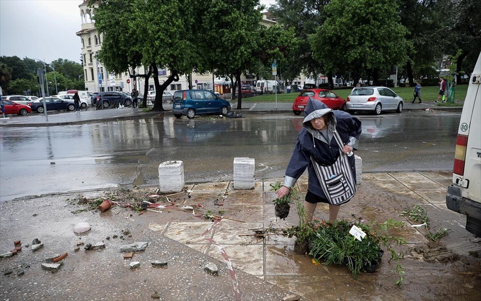 Κακοκαιρία στην Θεσσαλονίκη. 