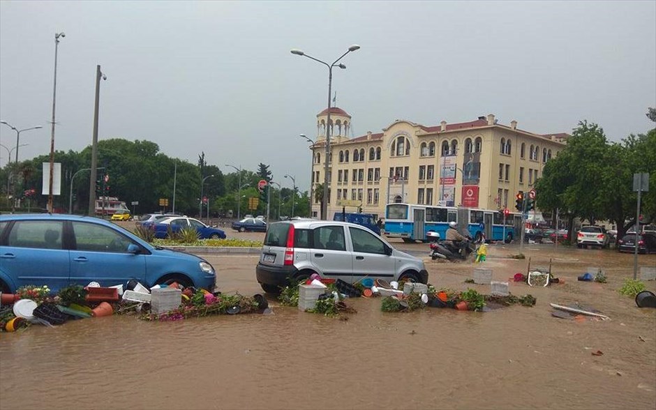 Κακοκαιρία στην Θεσσαλονίκη. 