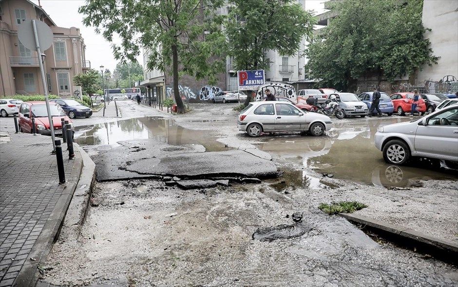 Κακοκαιρία στην Θεσσαλονίκη. 